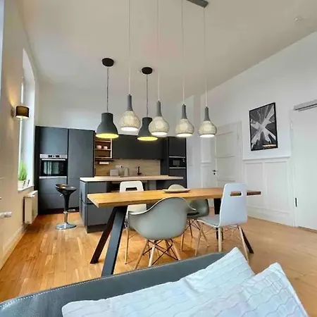 Jugendstil-appartement Mit Terrasse Und Balkon アパート *